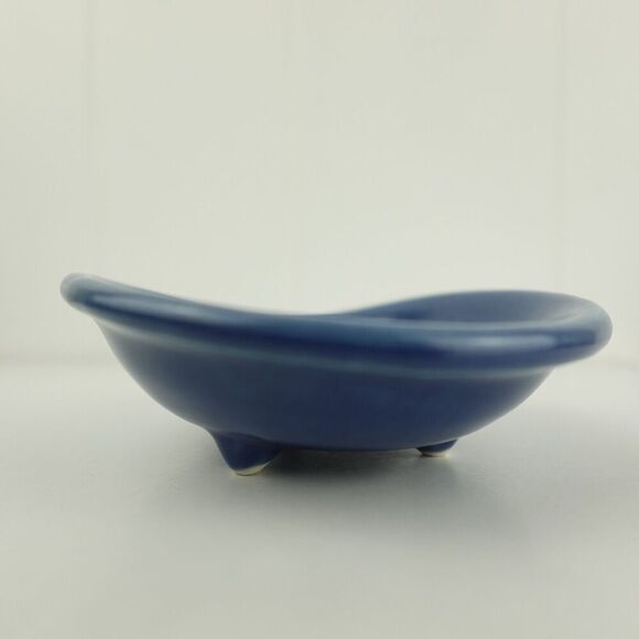 Crate & Barrel Small Blue Bowl Swirl Design Made In Japan - Picture 3 of 8